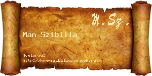 Man Szibilla névjegykártya